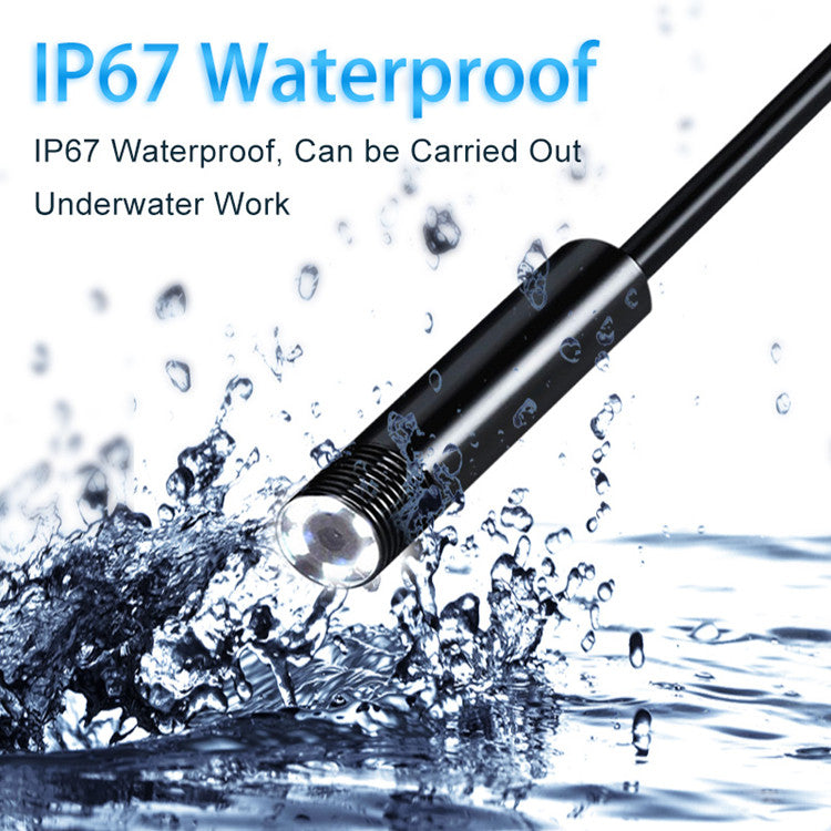 1m 2m 5m wire mini endoscope camera 5 5mm lens for android type c usb borescopes waterproof led lighting inspection camera