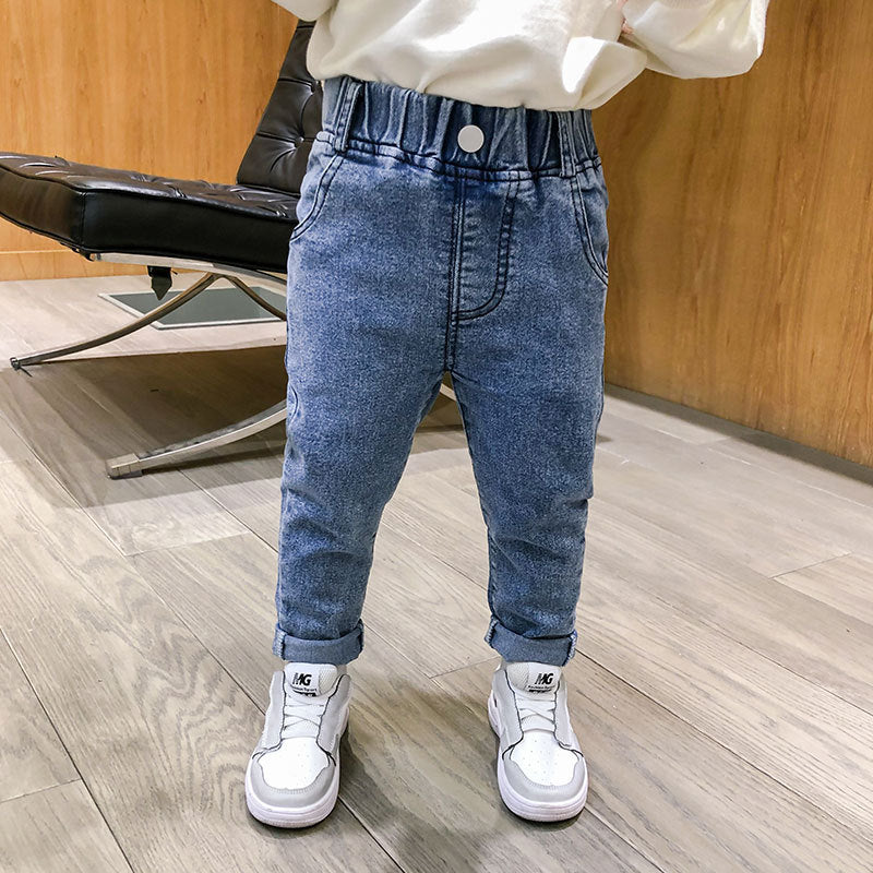Little Trendsetters: Small Foot Casual Denim Pants for 1-6 Years Old Children's Wear