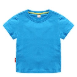 JL0517A Wholesale High Quality Boys T-Shirts 100%Cotton Plain T Shirt Kids Custom LOGO White  T Shirts For Children