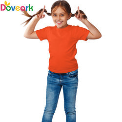 Custom Logo T-shirt Boy 100% Premium Cotton T-shirts Plain Tshirts Blank Baby Girl Kids Short Sleeve t shirt Boy Kids Tee