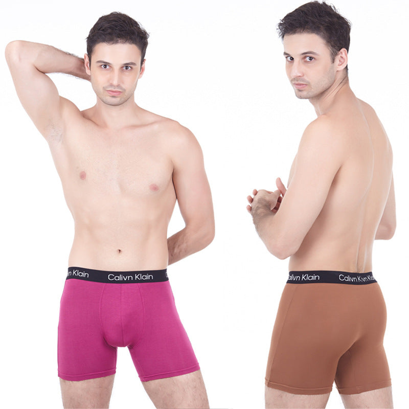 Custom Classic Stylish Comfortable Mens Underwear Men Boxer Long Boxers