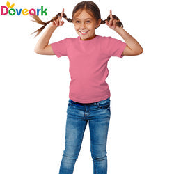 Custom Logo T-shirt Boy 100% Premium Cotton T-shirts Plain Tshirts Blank Baby Girl Kids Short Sleeve t shirt Boy Kids Tee