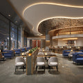 Custom 3 star hotel restaurant pub furniture bar stool and table chair sofa booth for spa and sauna