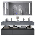 Modern Luxury Hotel Wall Mount Bathroom Vanity Floating Cabinet Bathroom Vanities Cabinets with Sink