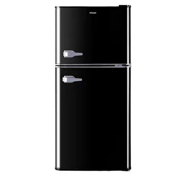 BCD-142UM Top Freezer Double Door Automatic Deforsting Retro Refrigerator Fridge For Home