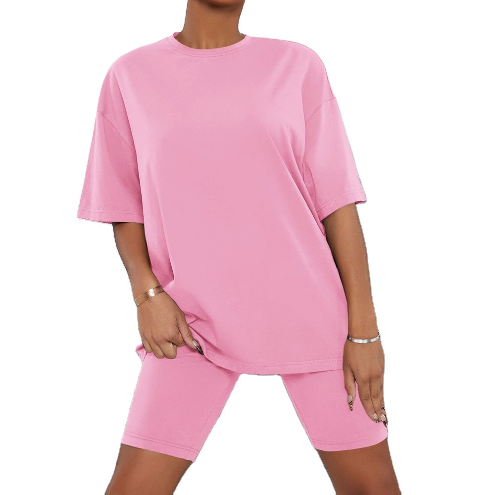 Custom summer short sleeve blank crop women's short top breathable loose street women's T-shirt