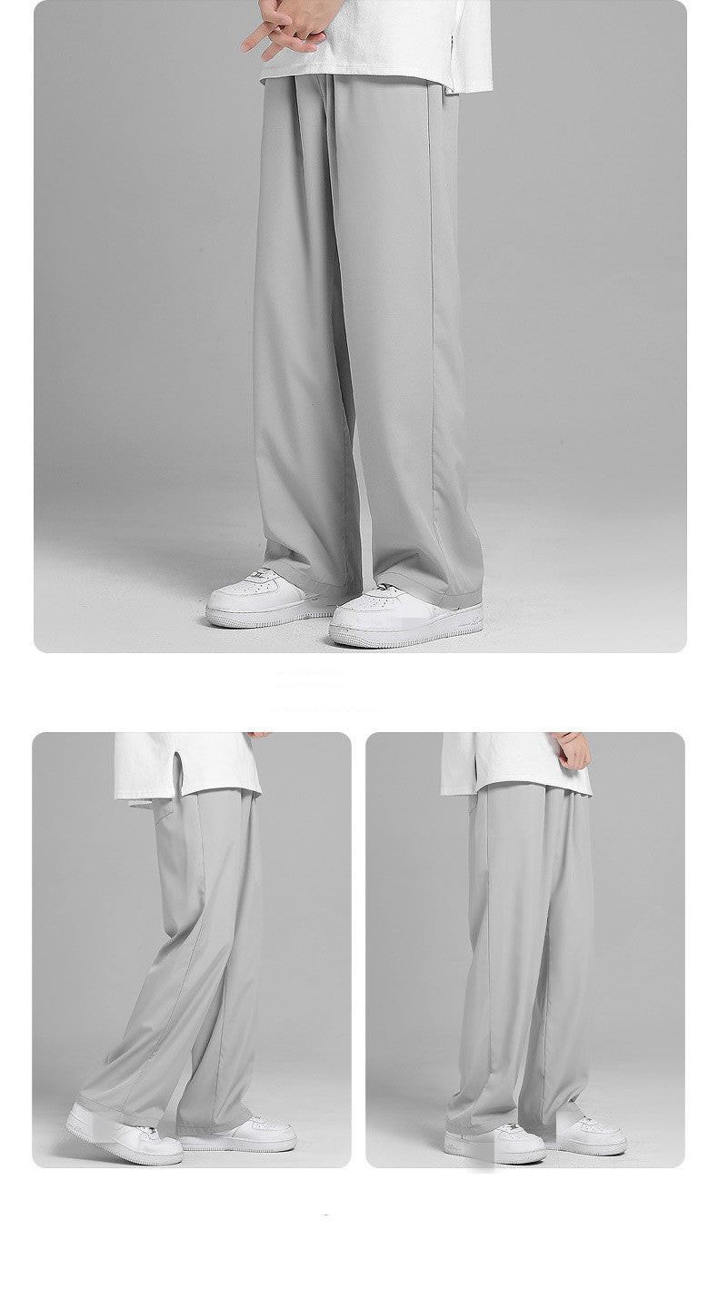 Custom wholesale price mens pants& trousers men casual Straight wide leg Pants men's cargo pants