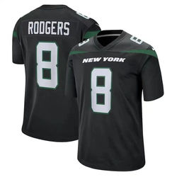 Wholesale 32 Teams Stitched American Football Jerseys New York 8 Aaron Rodgers 1 Ahmad Gardner 2 Wilson 12 Namath