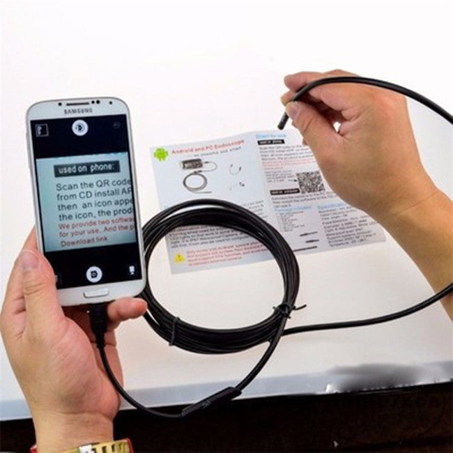 1m 2m 5m wire mini endoscope camera 5 5mm lens for android type c usb borescopes waterproof led lighting inspection camera