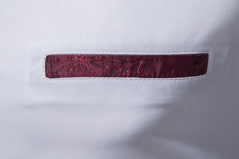 Paisley Patchwork Mens Dress Shirts 2022 Brand New Wedding Party Club Tuxedo Shirt Men Long Sleeve Button Down Chemise Homme 2XL