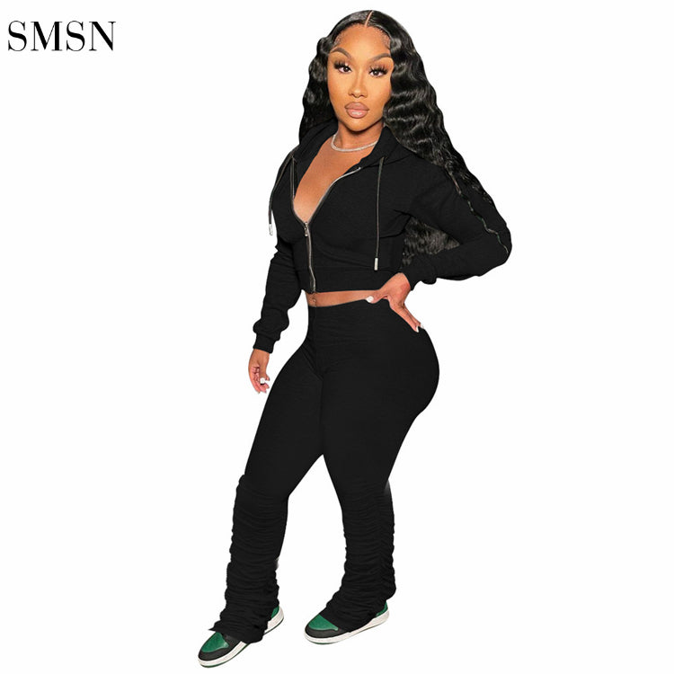 new autumn long sleeve woman clothes ladies autumn set 2 piece outfit womens two piece pants set