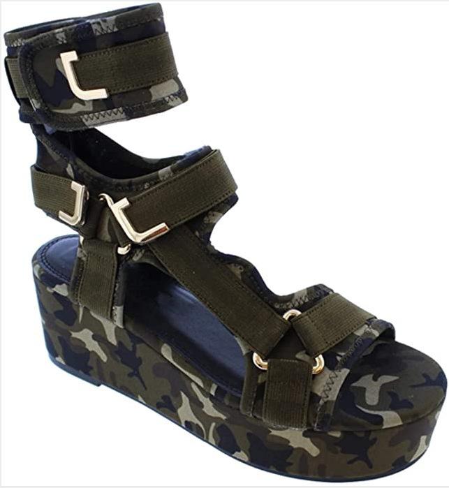 ins hot sale thick sole wedge design high heel sandals wholesale ladies shoes women heels
