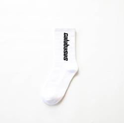 KANGYI custom fashion logo socks ribbed terry cotton sport socks with fashion box