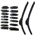 auto car soft screen frameless glass rear cleaning windshield wipers blade silicon arm universal