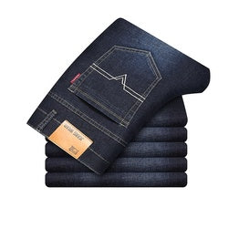 MJ049 fashion jeans for men wholesale jean pants slim fit men designer stretch denim blue and black jeans men