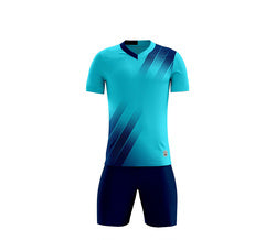 Wholesale Supplier Team Design Breathable Sport Wear Soccer Shirt Set Quick Dry Adult Black Custom Football Uniform Jersey Kit