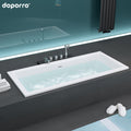 White drop in deep soaker Acrylic material 71 inch   bath tub