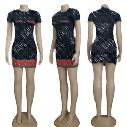 clothes 2023 summer floral printing maxi long designer dress famous luxury designer brand Clothing