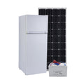 Solar panel battery power DC 12V top freezer 178 liter solar fridge household off grid refrigerator
