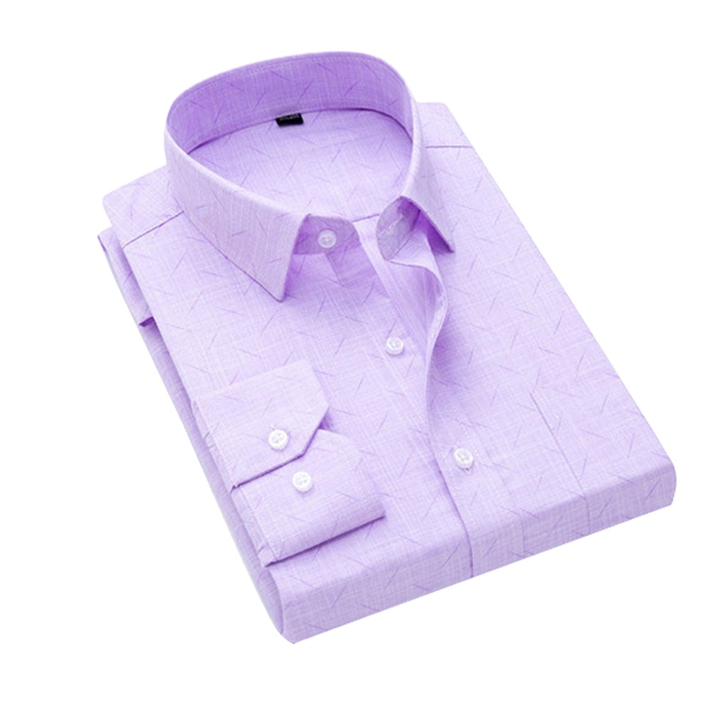 Shirts Mens Men Cotton Sleeve Formal Long Slim For 2021 Fit Dress Casual Man Collar T Design Printed With High Size Shirt