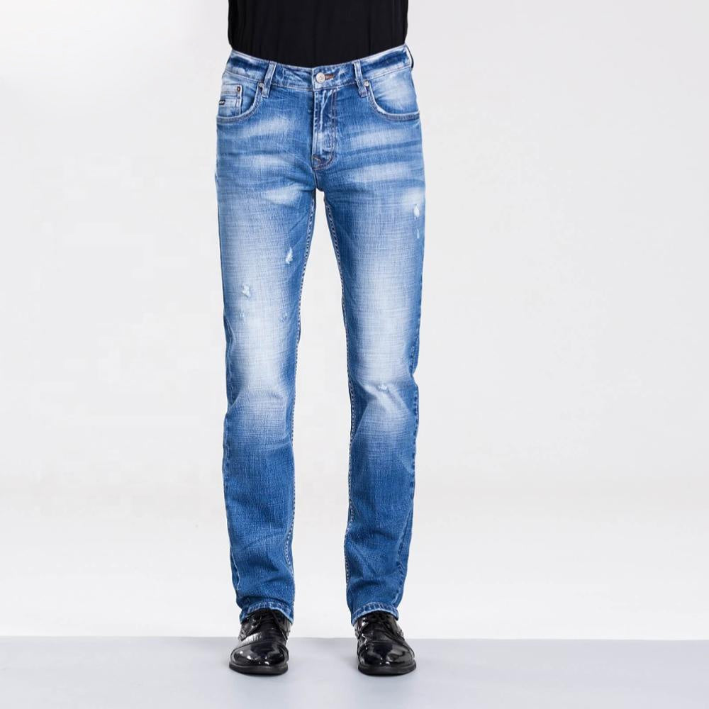 wholesale  thin straight casual pockets denim pants loose balloon stretch men's Street wear cargo jeans trousers