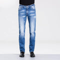wholesale  thin straight casual pockets denim pants loose balloon stretch men's Street wear cargo jeans trousers