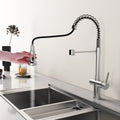 Brushed Water Saving Automatic Touch-less Sensor Control Faucet for Kitchen Sink