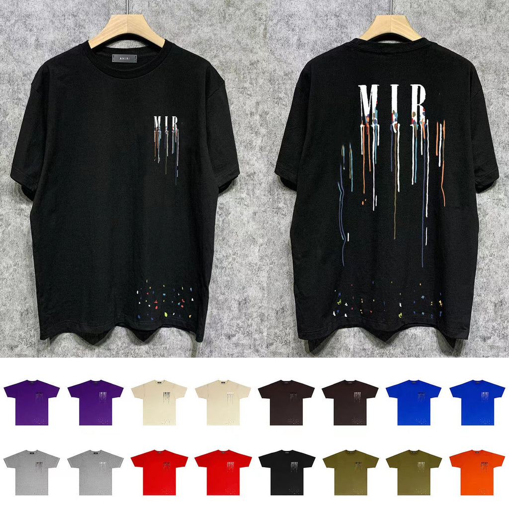 Amiry NEW Mens Womens Designer T shirts Printed Fashion man T-shirt Top Quality Cotton Casual Tees Short Sleeve Luxury Hip Hop