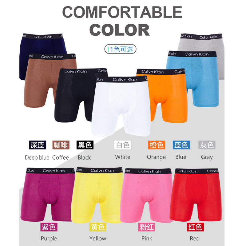 Custom Classic Stylish Comfortable Mens Underwear Men Boxer Long Boxers