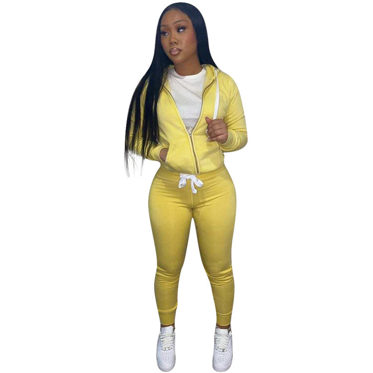 good quality two piece set girl ladies outfits 2 piece set women clothing joggers two piece set tracksuit