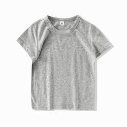 Multiple Colour Kids T shirts Plain O-Neck Tee Shirt Children Unisex Girl's and Boy's T-shirts