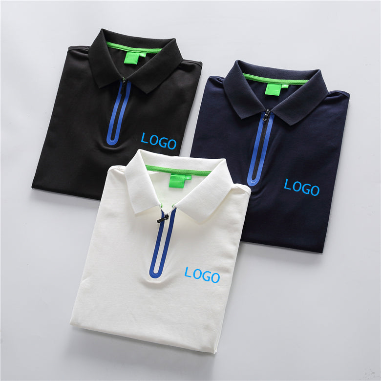 Custom fashion men's polo t shirt solid color short sleeve cotton tshirt high quality polo chemise men embroider polo shirt