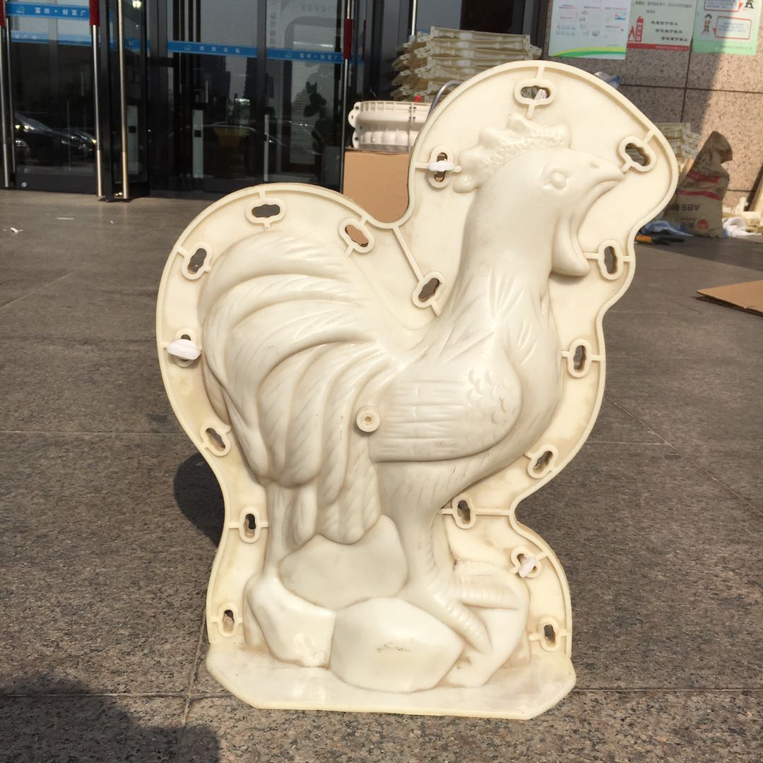 big cement concrete decoration statues plastic rooster mold for sale