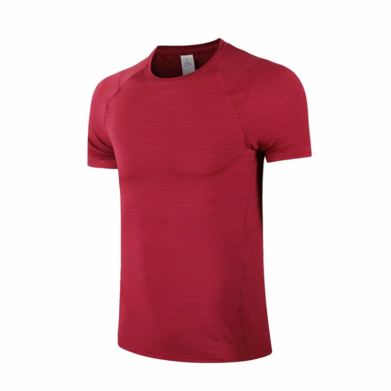 89 polyester 11 elastane mens gym top moisture wicking active athletic performance crew tshirt quick dry