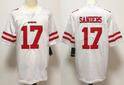 Embroidery American Football Jerseys Custom San Francisco 17 Sanders 19 Samuel 80 Rice 85 George Kittle Stitched Sports Jersey
