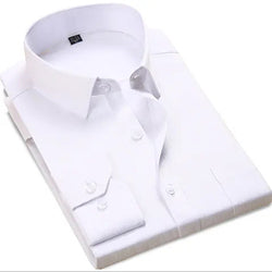 Custom Logo Long / Short Sleeve Casual Business Flannel Shirts 100% Cotton Office Dress Shirt Men Wholesale