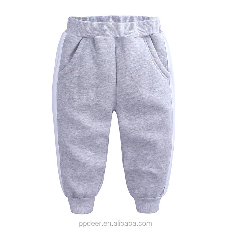 Ready To Ship In Stock Children's High Quality Knitted Fleece Track Pant Kids Jogger Pants