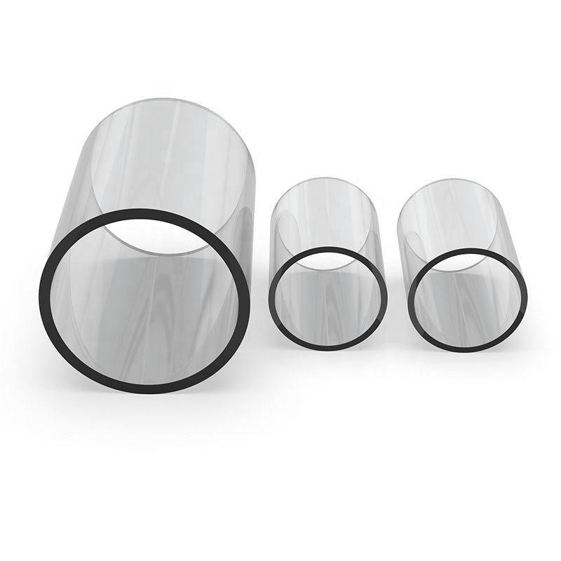 High Quality Transparent Clear Polycarbonate Pipe Colorful PVC PC PMMA Acrylic Plastic Tube//