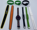 RFID Wristband 13.56 IC nfc Access Silicone Bracelet with color custom /black/white smart band