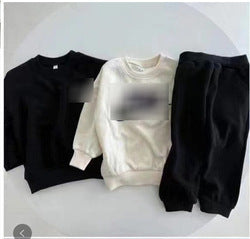 Spring Autumn Brand New Children Sports Suit Boys and Girls Large Size Loose Sweatshirts Tops Pants 3pcs Set Kids Casual Outwear