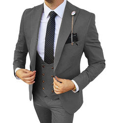 2023 OEM Trajes De Hombre Slim Fit Groom Wedding Business Tuxedo Suit Formal Gentleman 3 Pieces Blazer Designs For Set Men Suits