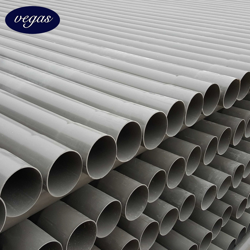 Plastic PVC-U Pipes Polyvinyl Chloride Pipe Price 110mm 125mm PVC Pipe for Water Supply Agriculture Irrigation Drainage Sewage