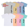 RTS Unisex Polyester Tshirts Sublimation Kids Toddler White Tee Colorful Polyester Cotton Feel Blank T-Shirts For Sublimation
