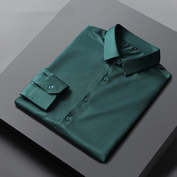 High quality Mens Non iron Dress shirts pure white multi colored business shirts for men