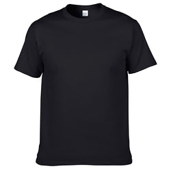 Wholesale Blank T Shirt Custom 100% Cotton t-shirt Printing logo for Mens Plain t shirts Printed White Black T Shirt