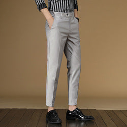 Bulk Formal Dress Pants for Men Simple Plain Slim Fit Trousers Men's Work Wedding Banquet Business Office Pants