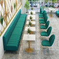 Commercial use Double side restaurant booth seating fast food sofa