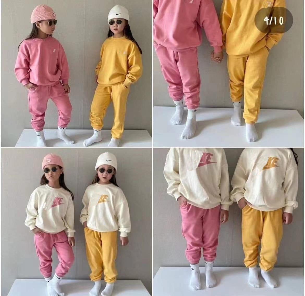 Spring Autumn Brand New Children Sports Suit Boys and Girls Large Size Loose Sweatshirts Tops Pants 3pcs Set Kids Casual Outwear