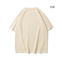 HIC High Quality Heavyweight 280gsm 100% Cotton Oversized Printed Embroidered Plain Tee plus size men's custom t shirt