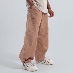 2023 High Quality Custom Outdoor Streetwear Camo Baggy Cargo Pants Custom Parachute Pants Men